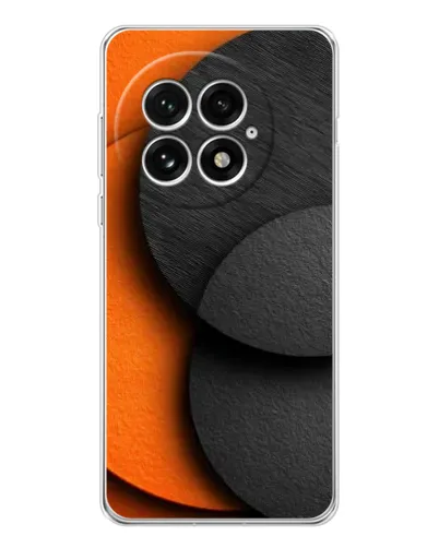 Чехол для OnePlus 13 с картинкой «Геометрия оранжевых кругов» Чехол для OnePlus 13 с картинкой «Геометрия оранжевых кругов»