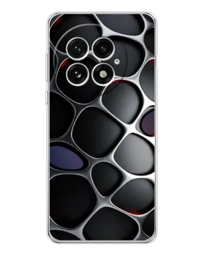 Чехол для OnePlus 13 с картинкой «Объемная темная решетка» Чехол для OnePlus 13 с картинкой «Объемная темная решетка»