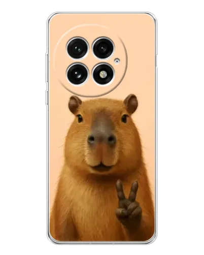Чехол для OnePlus 13 с картинкой «Капибара виктория» Чехол для OnePlus 13 с картинкой «Капибара виктория»