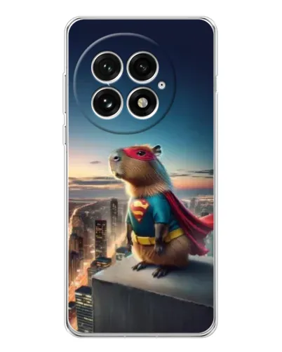 Чехол для OnePlus 13 с картинкой «Капи-мен супергерой» Чехол для OnePlus 13 с картинкой «Капи-мен супергерой»
