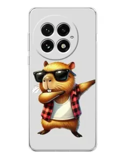 Чехол для OnePlus 13 с картинкой «Капибара рэпер даб»