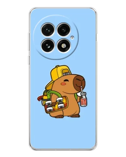 Чехол для OnePlus 13 с картинкой «Капибара на скейте» Чехол для OnePlus 13 с картинкой «Капибара на скейте»