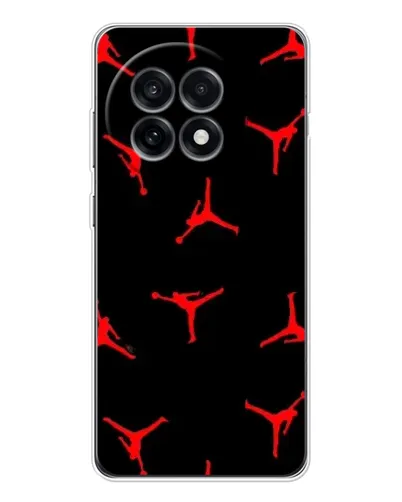 Чохол для OnePlus 13R з картинкою «Jordan Red Pattern»