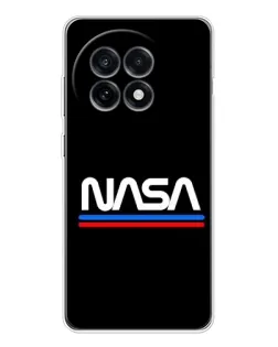 Чохол для OnePlus 13R з картинкою «NASA — класика Red Blue» Чохол для OnePlus 13R з картинкою «NASA — класика Red Blue»