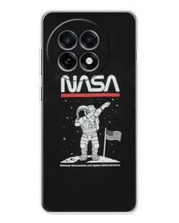Чохол для OnePlus 13R з картинкою «NASA — крокуємо по Місяцю» Чохол для OnePlus 13R з картинкою «NASA — крокуємо по Місяцю»
