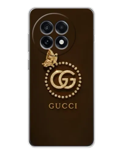 Чохол для OnePlus 13R з картинкою «Gucci — золотий метелик»