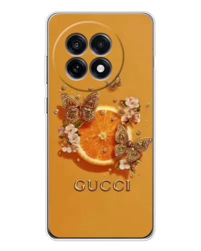 Чохол для OnePlus 13R з картинкою «Gucci — золоті метелики» Чохол для OnePlus 13R з картинкою «Gucci — золоті метелики»