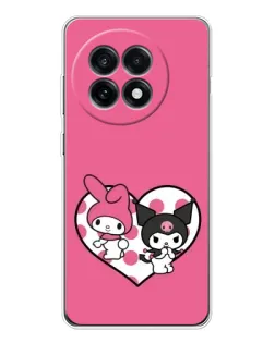 Чохол для OnePlus 13R з картинкою «Kuromi та My Melody» Чохол для OnePlus 13R з картинкою «Kuromi та My Melody»