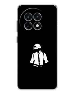 Чохол для OnePlus 13R з картинкою «PUBG — білий шолом»