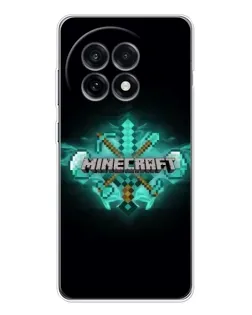 Чохол для OnePlus 13R з картинкою «Minecraft Diamond лого» Чохол для OnePlus 13R з картинкою «Minecraft Diamond лого»