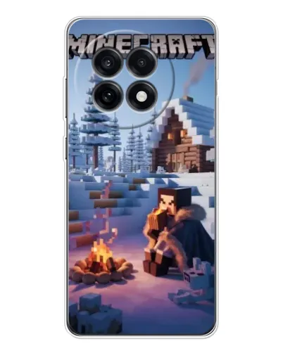 Чохол для OnePlus 13R з картинкою «Зимовий Minecraft» Чохол для OnePlus 13R з картинкою «Зимовий Minecraft»