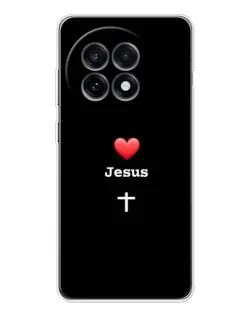 Чохол для OnePlus 13R з картинкою «Серце - Jesus»