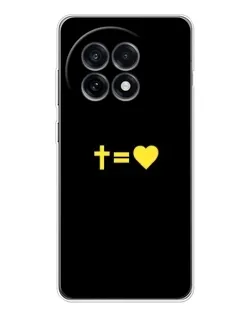 Чохол для OnePlus 13R з картинкою «Серце та Хрест»