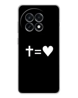 Чохол для OnePlus 13R з картинкою «Хрест та Серце»