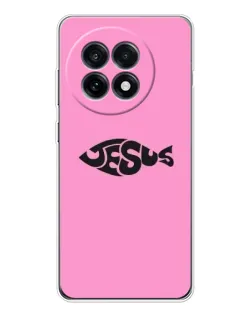 Чохол для OnePlus 13R з картинкою «Рожевий символ Jesus»