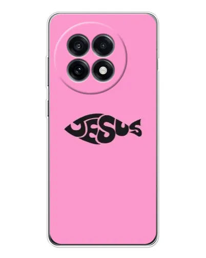 Чохол для OnePlus 13R з картинкою «Рожевий символ Jesus»