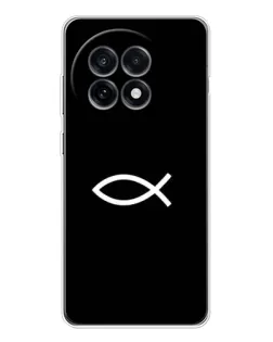 Чехол для OnePlus 13R с картинкой «Символ рыбы Jesus» Чехол для OnePlus 13R с картинкой «Символ рыбы Jesus»