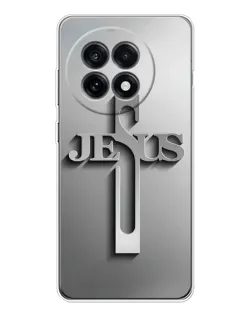 Чехол для OnePlus 13R с картинкой «Металлический крест Jesus» Чехол для OnePlus 13R с картинкой «Металлический крест Jesus»