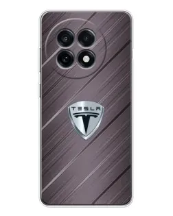 Чохол для OnePlus 13R з картинкою «Металева текстура Tesla» Чохол для OnePlus 13R з картинкою «Металева текстура Tesla»