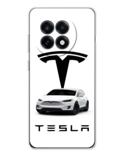 Чохол для OnePlus 13R з картинкою «Tesla White Style» Чохол для OnePlus 13R з картинкою «Tesla White Style»