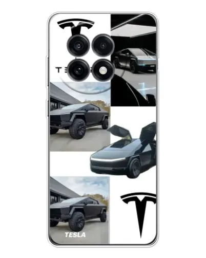 Чохол для OnePlus 13R з картинкою «Колаж Cybertruck Tesla» Чохол для OnePlus 13R з картинкою «Колаж Cybertruck Tesla»