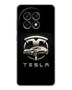 Чохол для OnePlus 13R з картинкою «Tesla — срібне авто» Чохол для OnePlus 13R з картинкою «Tesla — срібне авто»