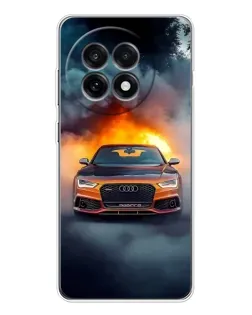Чохол для OnePlus 13R з картинкою «Audi у вогняному диму»