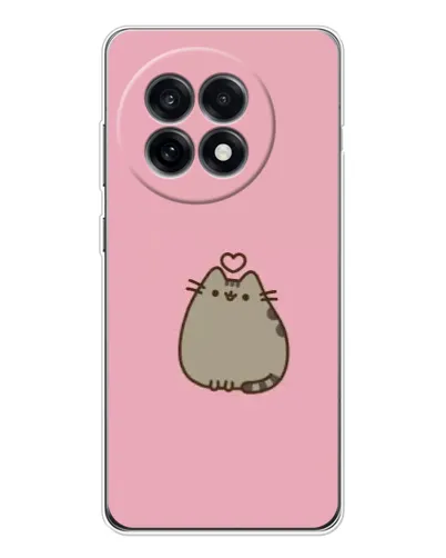 Чохол для OnePlus 13R з картинкою «Pusheen серце» Чохол для OnePlus 13R з картинкою «Pusheen серце»