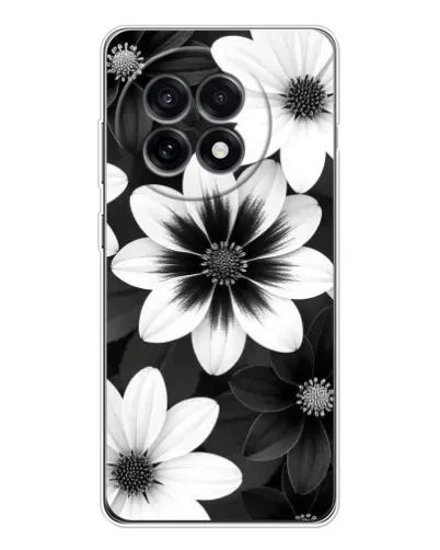 Чохол для OnePlus 13R з картинкою «Монохромні айстри» Чохол для OnePlus 13R з картинкою «Монохромні айстри»