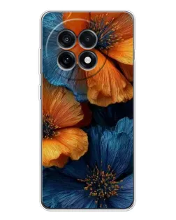 Чохол для OnePlus 13R з картинкою «Яскрава синьо-помаранчева флора» Чохол для OnePlus 13R з картинкою «Яскрава синьо-помаранчева флора»