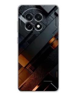 Чохол для OnePlus 13R з картинкою «Чорні геометричні блоки»