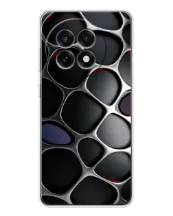 Чохол для OnePlus 13R з картинкою «Об'ємна темна решітка»