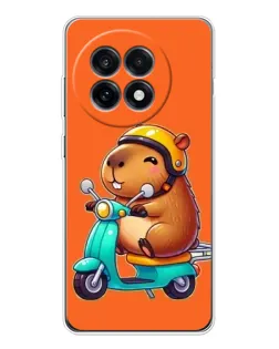 Чохол для OnePlus 13R з картинкою «Капібара на скутері» Чохол для OnePlus 13R з картинкою «Капібара на скутері»