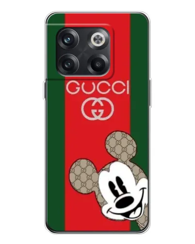 Чехол для OnePlus 13s с картинкой «Gucci — полосы и Микки»