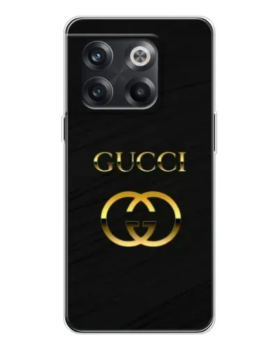 Чехол для OnePlus 13s с картинкой «Золотой логотип Gucci»