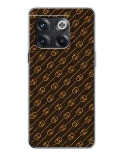 Чехол для OnePlus 13s с картинкой «Gucci — золотые диагонали»