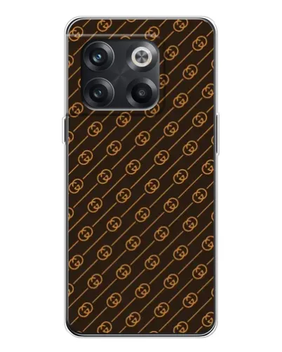 Чехол для OnePlus 13s с картинкой «Gucci — золотые диагонали»