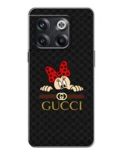 Чехол для OnePlus 13s с картинкой «Минни Маус Gucci — черный»