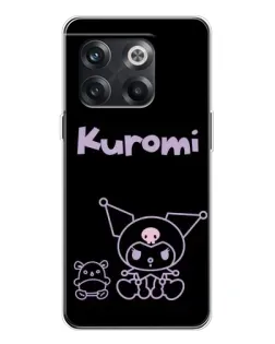 Чехол для OnePlus 13s с картинкой «Kuromi — черный минимализм»