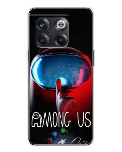 Чехол для OnePlus 13s с картинкой «Красный импостер — макро»