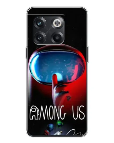 Чохол для OnePlus 13s з картинкою «Червоний імпостер — макро»