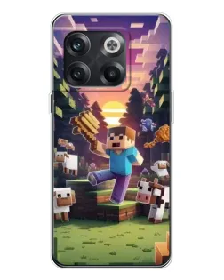Чехол для OnePlus 13s с картинкой «Стив на ферме»
