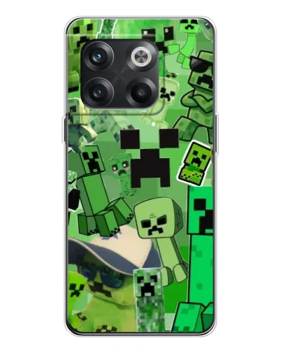 Чехол для OnePlus 13s с картинкой «Криперы Minecraft»
