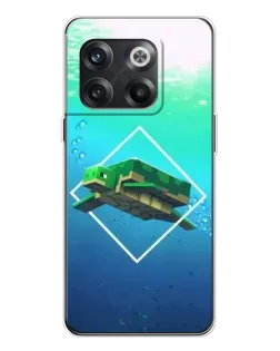 Чехол для OnePlus 13s с картинкой «Черепаха Minecraft»