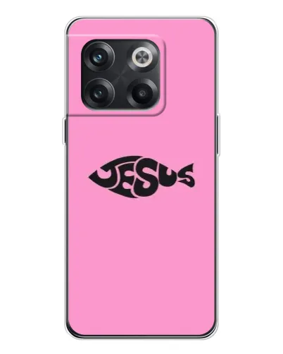 Чохол для OnePlus 13s з картинкою «Рожевий символ Jesus»