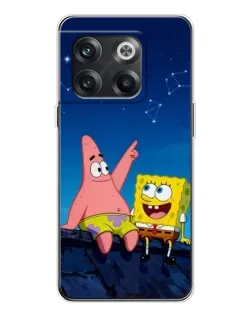 Чехол для OnePlus 13s с картинкой «Губка Боб и Патрик ночью» Чехол для OnePlus 13s с картинкой «Губка Боб и Патрик ночью»