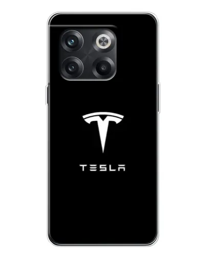 Чехол для OnePlus 13s с картинкой «Tesla White Logo»