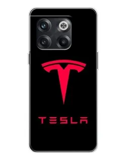 Чехол для OnePlus 13s с картинкой «Tesla Red Logo»