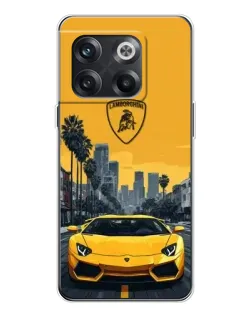 Чехол для OnePlus 13s с картинкой «Желтый Lamborghini город» Чехол для OnePlus 13s с картинкой «Желтый Lamborghini город»