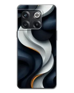 Чохол для OnePlus 13s з картинкою «Об'ємні чорно-білі стрічки»